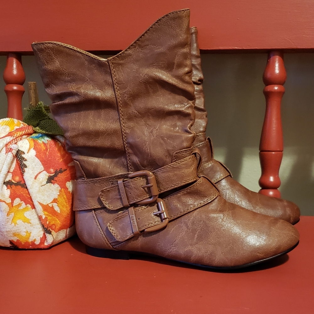 Shiekh Tan Above Ankle Boots, 7